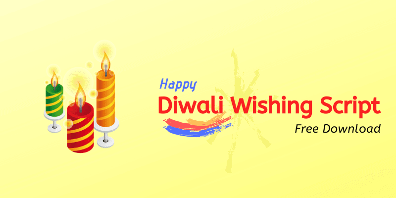 happy diwali wishing script