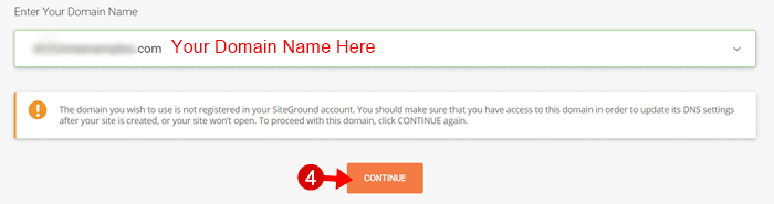 siteground domain name