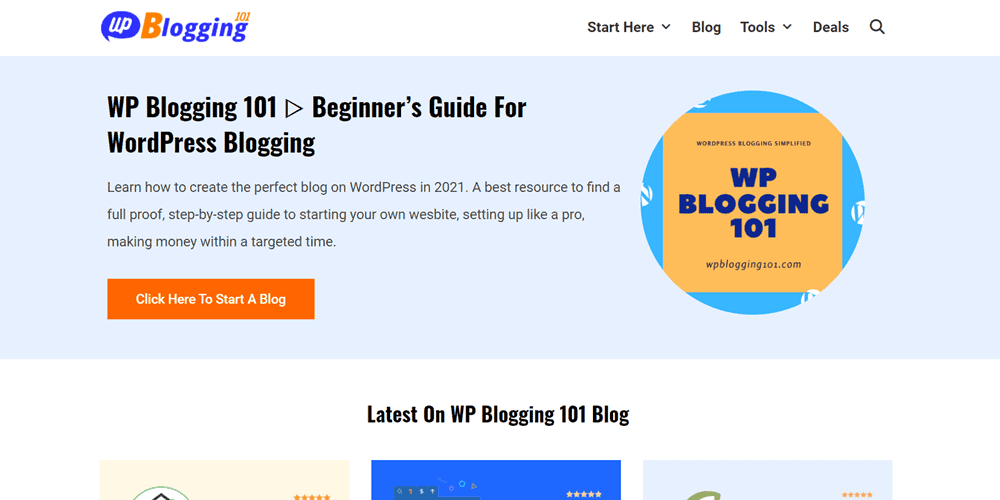 website examples wpblogging101