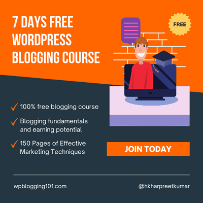 wordpress blogging course